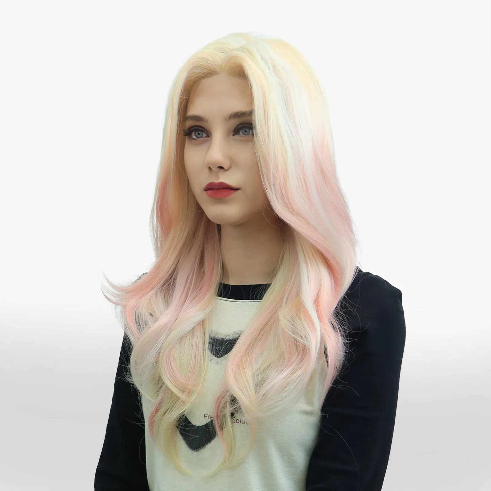 IMstyle Aurora Peachy Unqie Layer cut T part lace Front wig Daily party TK126-2460