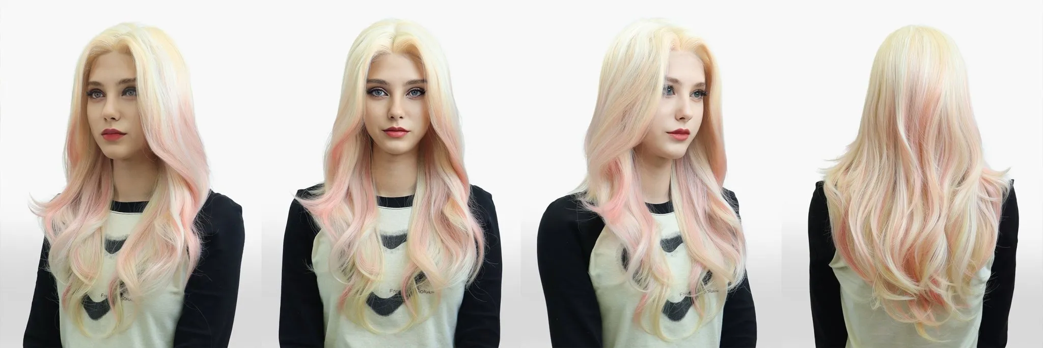 IMstyle Aurora Peachy Unqie Layer cut T part lace Front wig Daily party TK126-2460