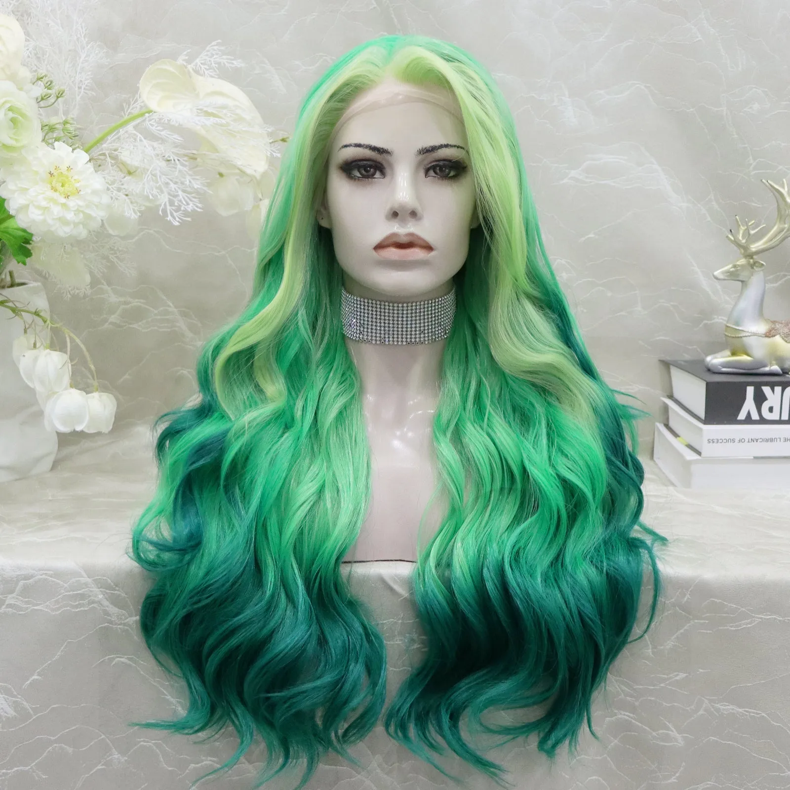 IMstyle Suzy party wig 13*2 lace front wigs green&blue&pink&red&orange