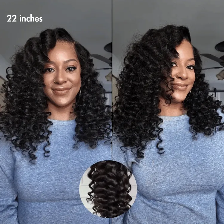 Luvme All-Day Comfort™ Wig Bouncy Wand Curly 7x6 Closure HD Glueless Wig Pre-Cut Lace