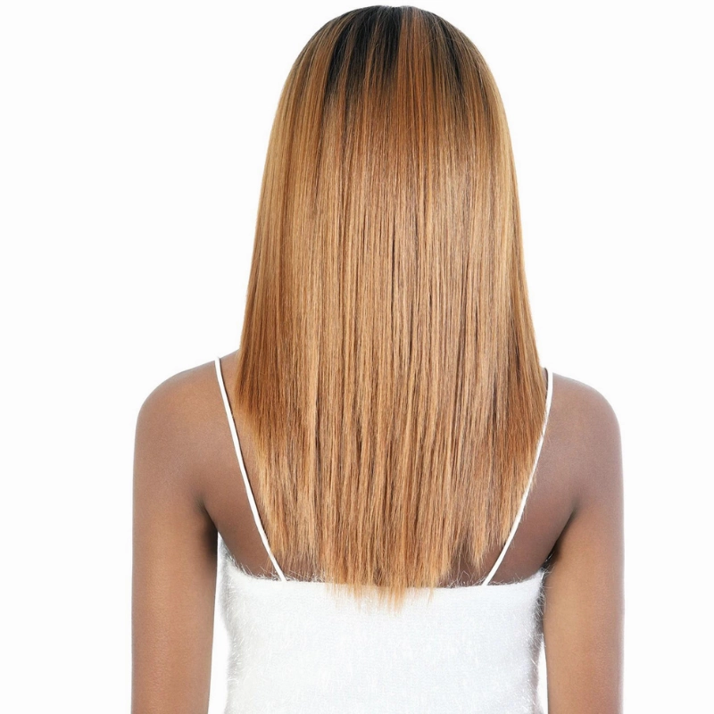 Motown Tress HD Invisible Lace 13X7 Fake Scalp Wig - LS137.Pink