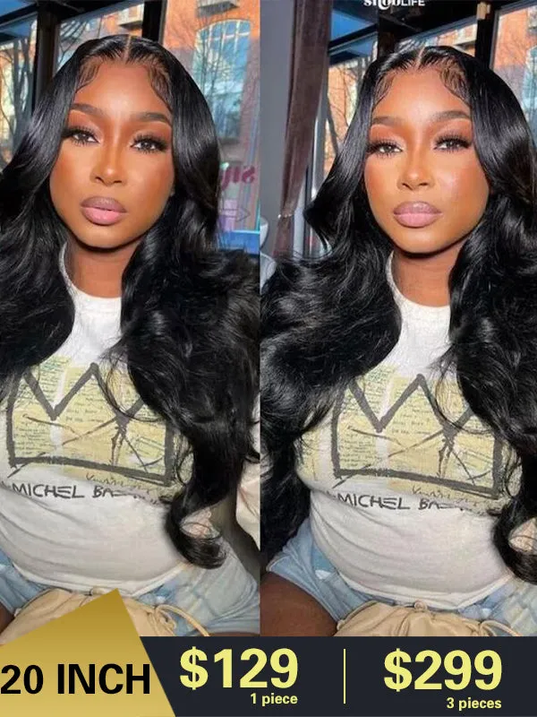 New Year Sale Chinalacewig Body Wave 13X6 Human Hair Lace Wigs With Bleached Knots TF01