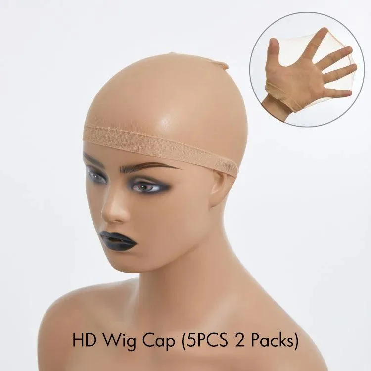 Ombre Brown Fluffy Kinky Curl Glueless Minimalist HD Lace Wig Ready to Go