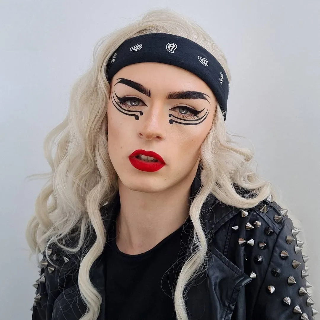 Platinum - Ash Blonde Long Loose Curl Synthetic Lace Front Wigs Cosplay Wig