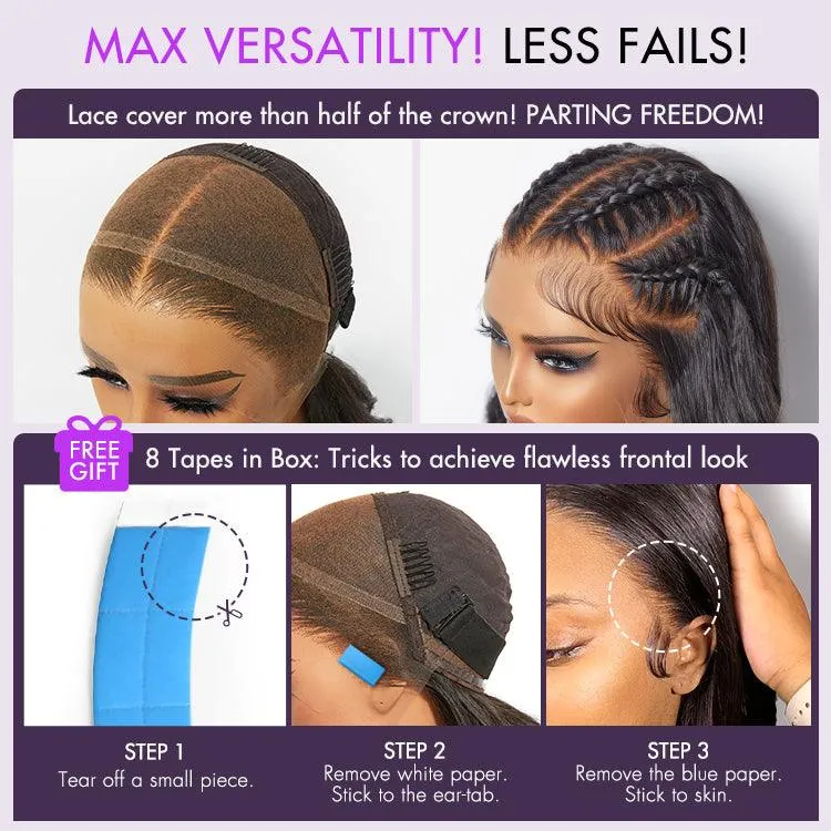 PreMax 2.0 Wigs | Nature Max Highlights Color Deep Wave Ear-to-ear Glueless 13x6 Frontal HD Lace Knotless Wig