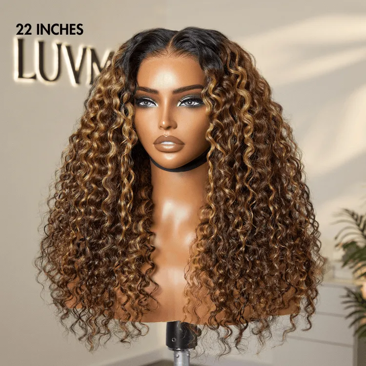 PreMax 2.0 Wigs | Nature Max Highlights Color Deep Wave Ear-to-ear Glueless 13x6 Frontal HD Lace Knotless Wig
