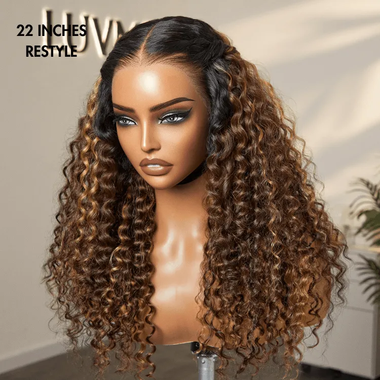 PreMax 2.0 Wigs | Nature Max Highlights Color Deep Wave Ear-to-ear Glueless 13x6 Frontal HD Lace Knotless Wig