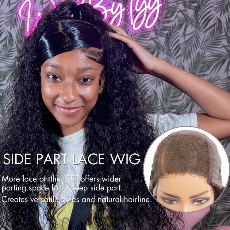 PreMax Wigs | Ear to Ear Super Natural Hairline Deep Wave Glueless 5x5 Upgraded Lace Front Long Curly Wig Pre-Cut Lace