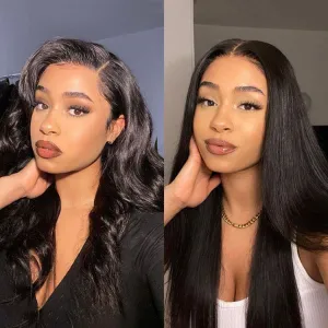 PreMax Wigs - Luvme Hair Body Wave / Straight Glueless 13x4 Frontal Lace Long Wig Pre-Cut Lace