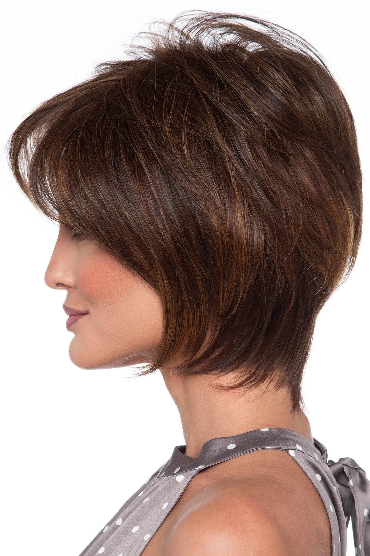 Sale - Envy Wigs - Whitney - Human Hair Blend - Color: Medium Brown