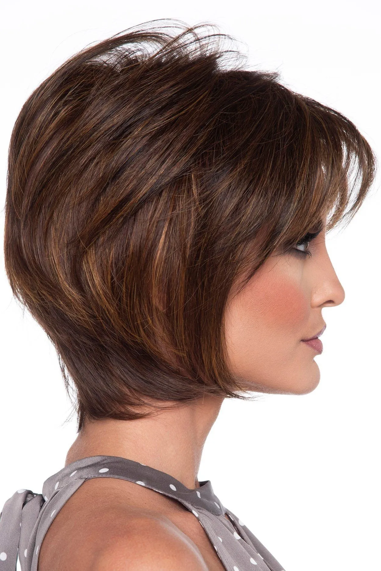 Sale - Envy Wigs - Whitney - Human Hair Blend - Color: Medium Brown