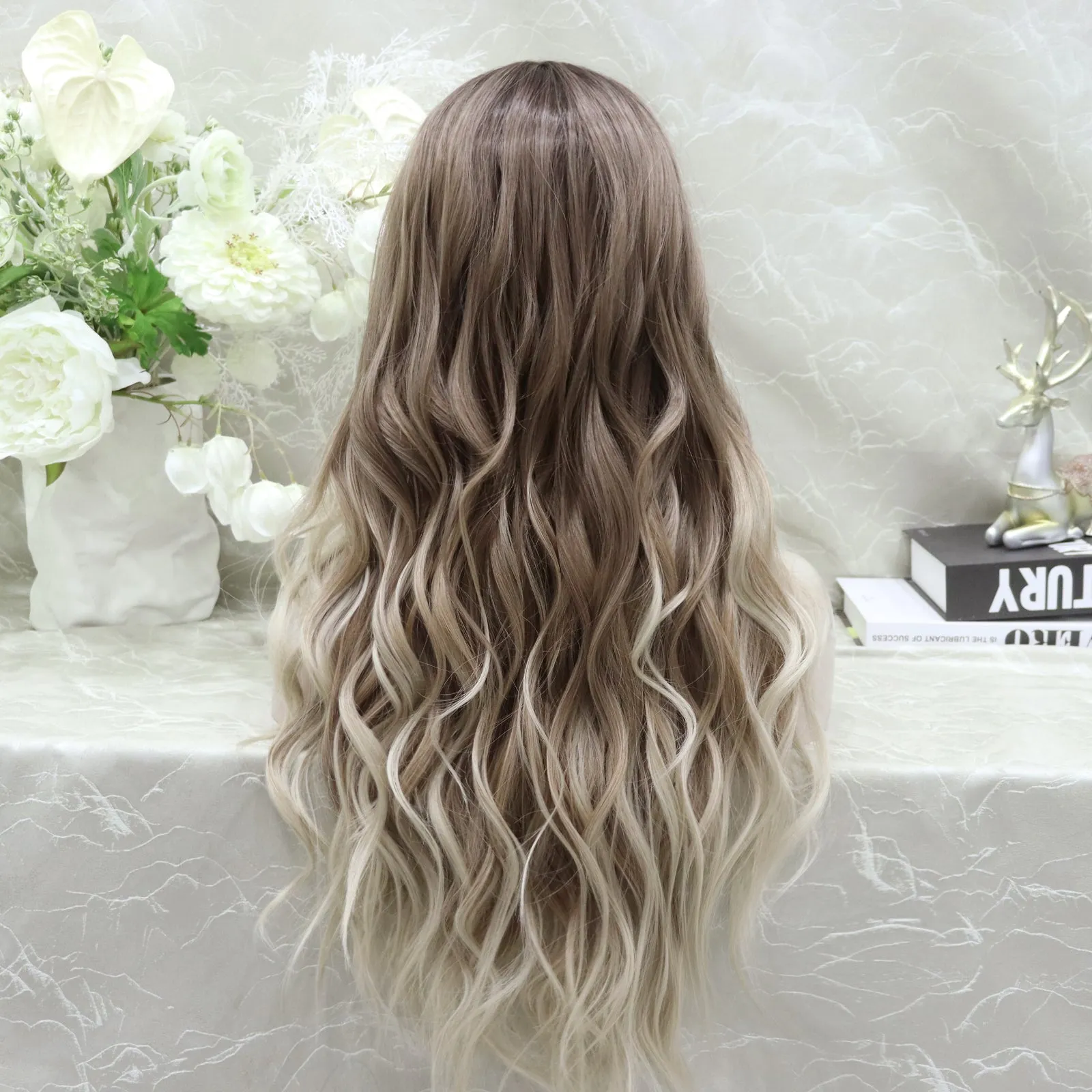 Shannon Ombre Ash Brown to Blonde Body Wave 13*4 Lace Front Wig (Shara)
