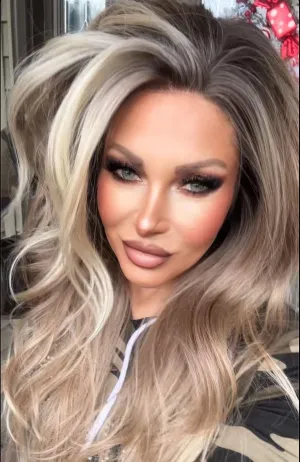 Shannon Ombre Ash Brown to Blonde Body Wave 13*4 Lace Front Wig (Shara)