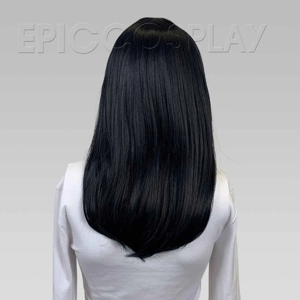 Signature – Black Blue Medium Length Wig with Bangs