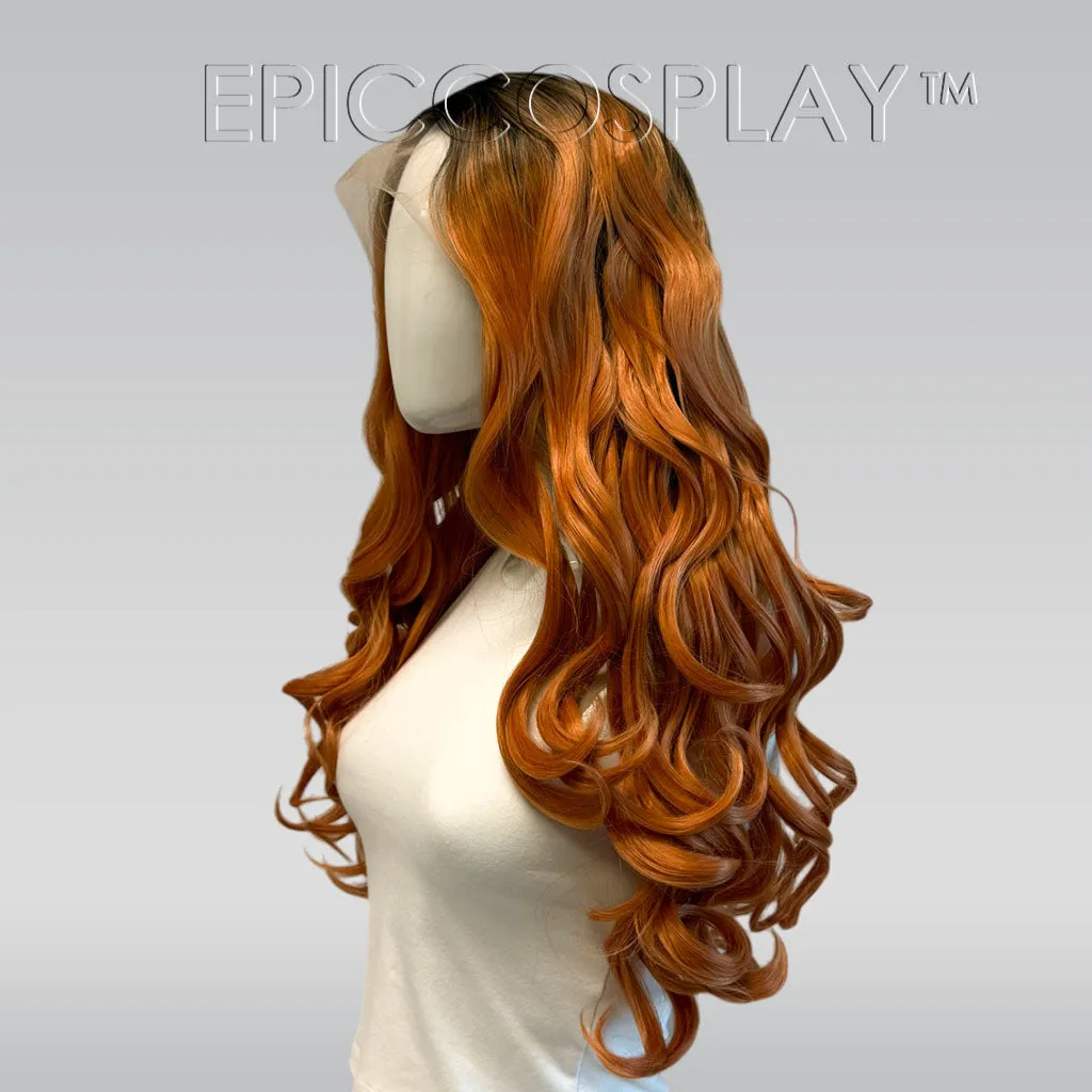 Signature - Cuprum Lace Front Long Curly Wig