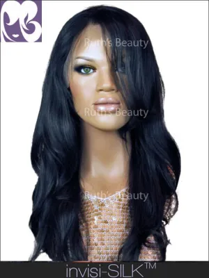 SILK TOP LACE WIG: Robin Virgin Malaysian Professional Cut