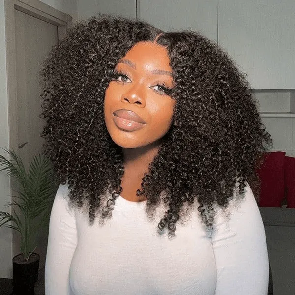 Super Deal Summer Style Ombre Brown Colored Curly 6x5 Wear Go Glueless Lace Human Hair Wigs