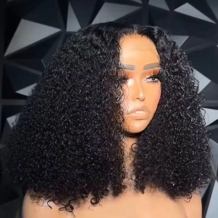 Super Deal Summer Style Ombre Brown Colored Curly 6x5 Wear Go Glueless Lace Human Hair Wigs