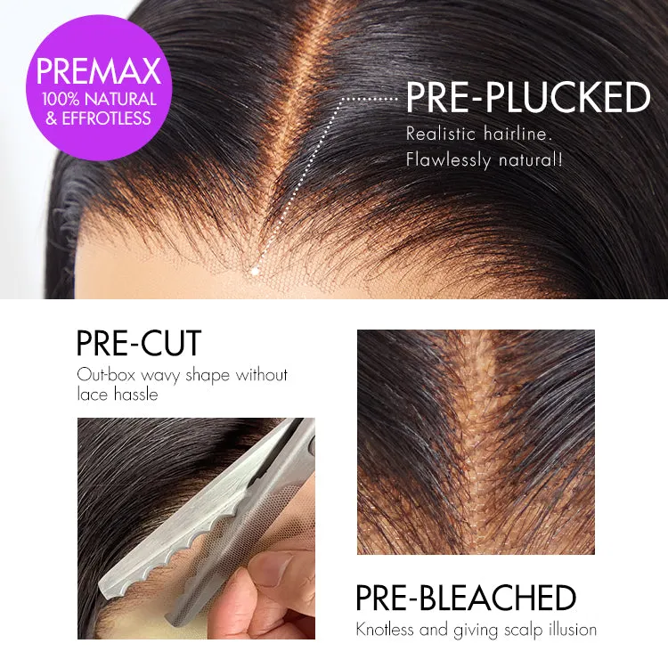 Weekly Special  | PreMax Wigs | Gorgeous Ombre Color Loose Wave Glueless 13x4 Frontal Lace Blonde Hair Wig Pre-cut Lace