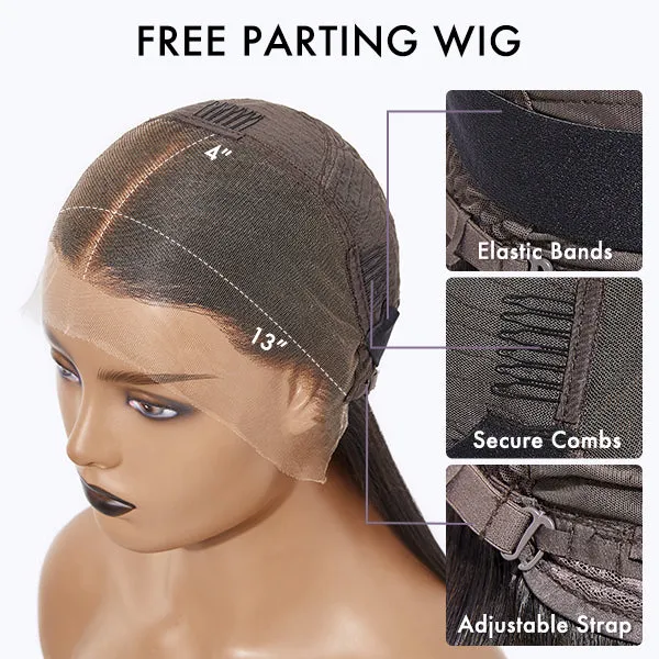 Weekly Special | PreMax Wigs - Honey Blonde Highlight / Natural Black / Ombre Blonde Bouncy Body Wave Glueless 13x4 Frontal Lace Human Hair Wig