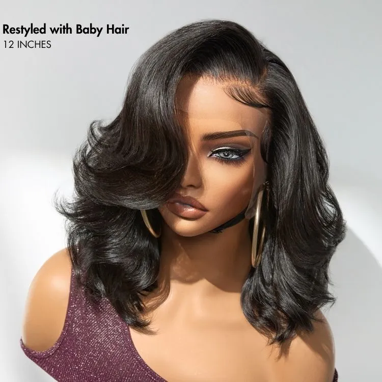 Weekly Special | PreMax Wigs - Honey Blonde Highlight / Natural Black / Ombre Blonde Bouncy Body Wave Glueless 13x4 Frontal Lace Human Hair Wig