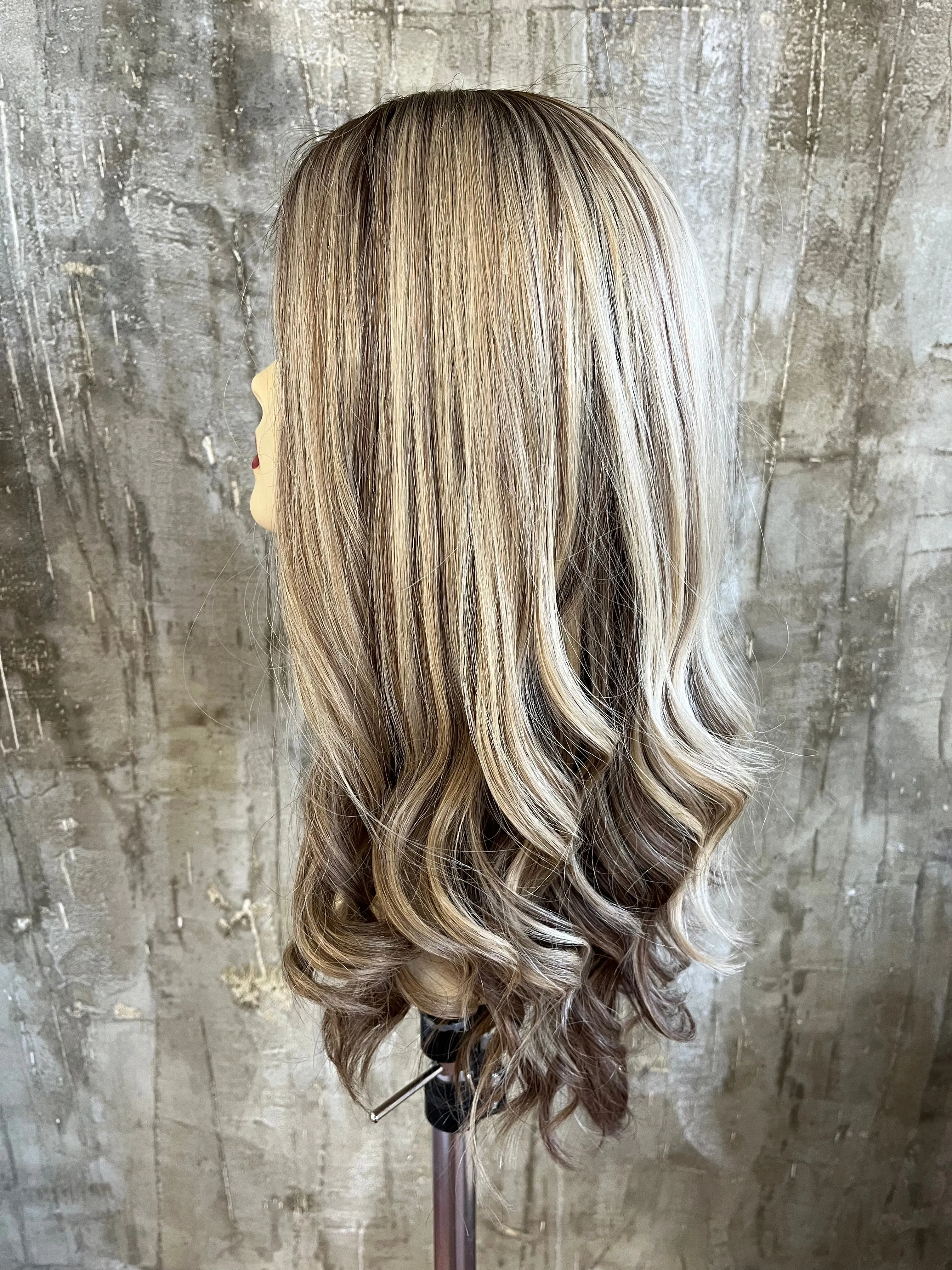 YAFFA WIGS PROCESSED EUROPEAN ROOTED BLONDE LONG SKIN 24"