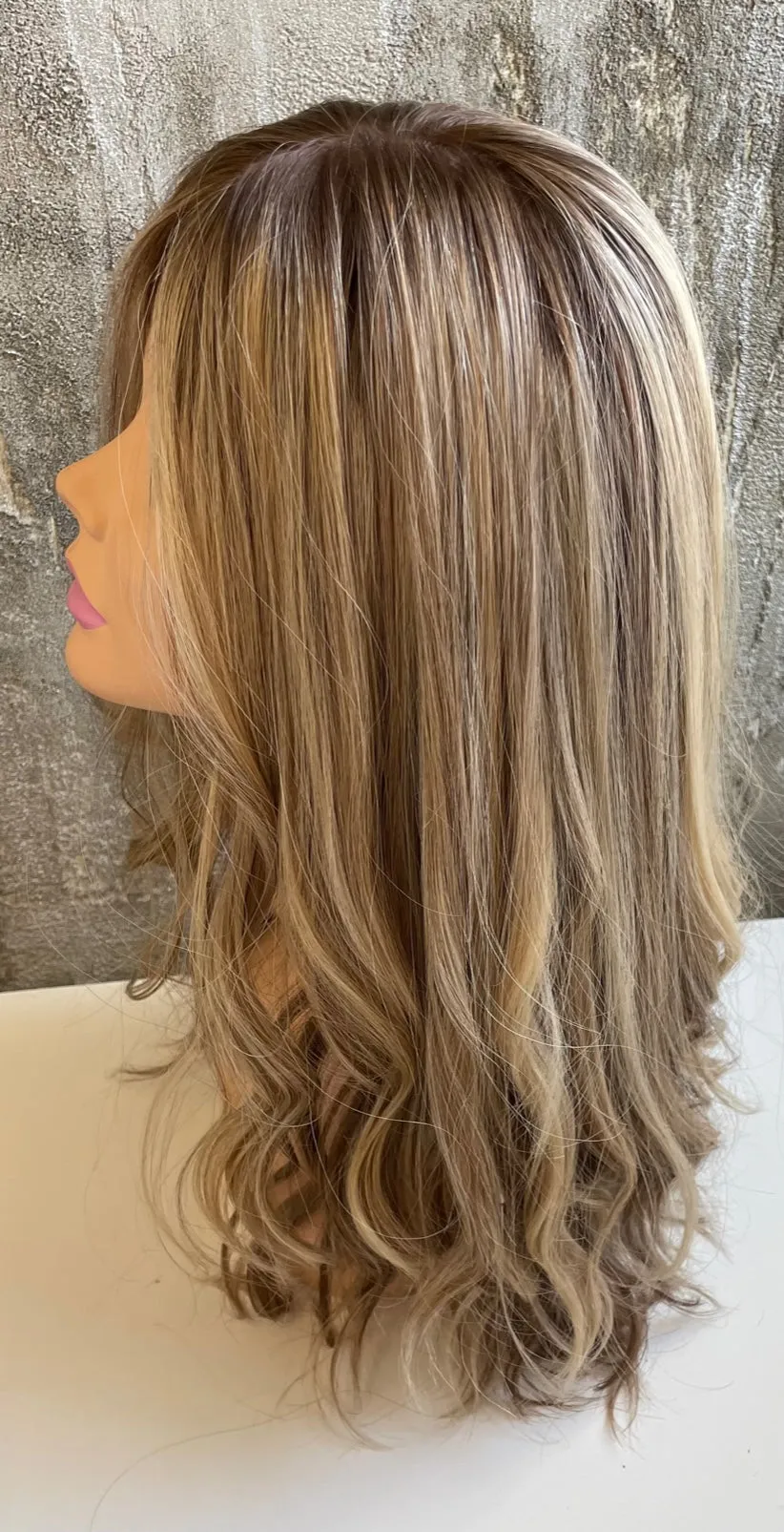 YAFFA WIGS PROCESSED EUROPEAN ROOTED BLONDE LONG SKIN 24"